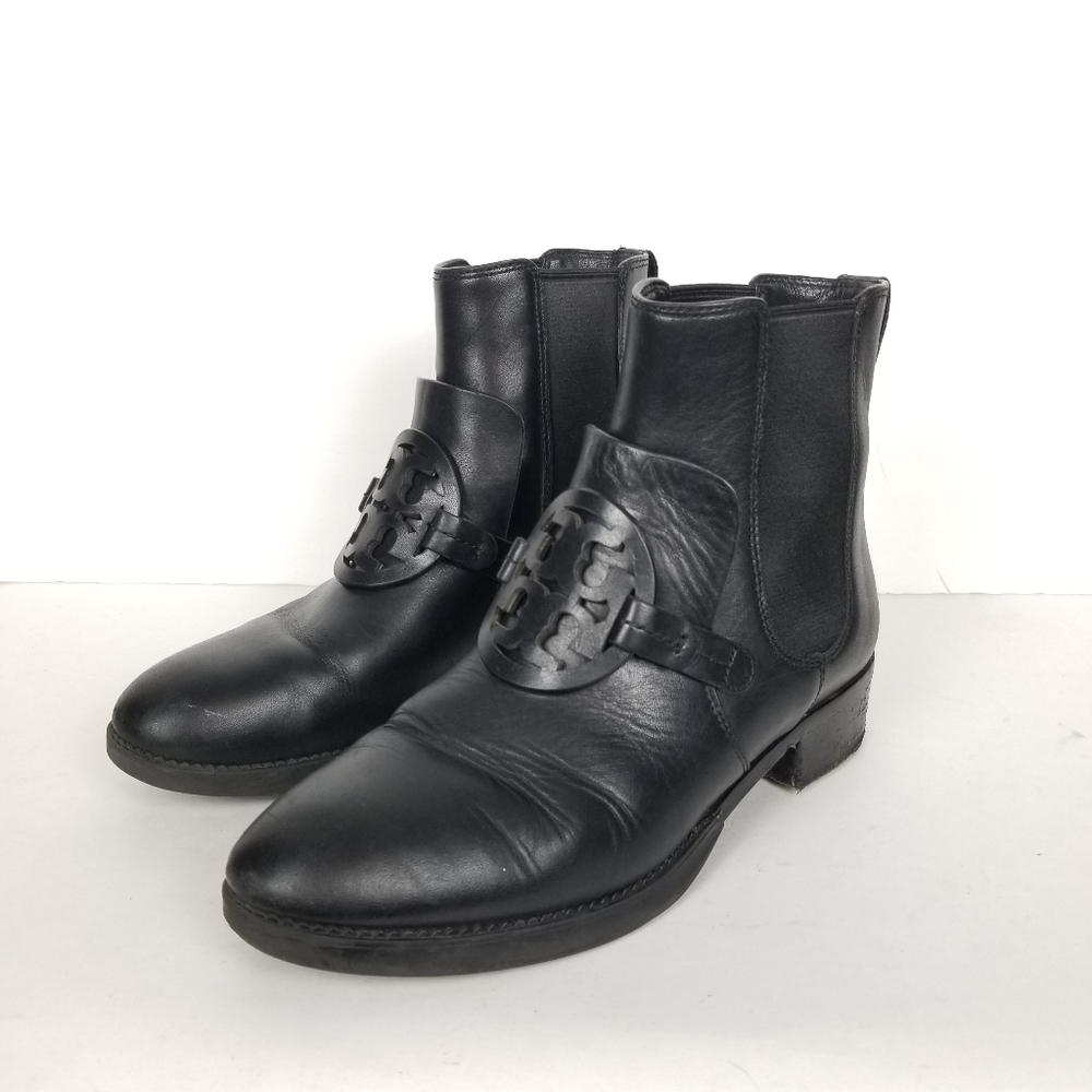 Tory Burch miller Chelsea ankle boots, size 8, black leather